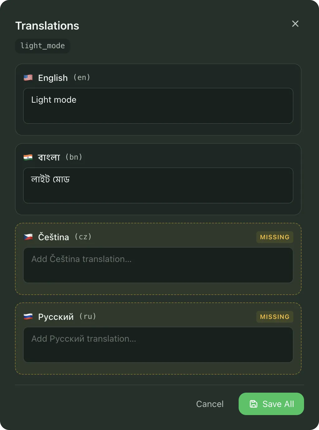 LocaleBit Dashboard Preview
